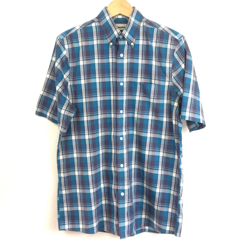 Nordstrom Collection Blue Button Up Shirt Size M